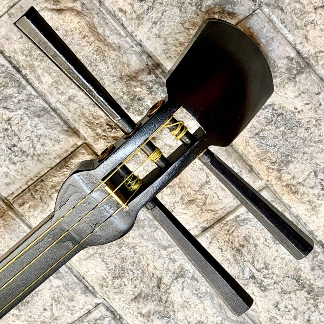 中棹一本継三味線 紫檀・紅木 樹脂撥付 地唄等