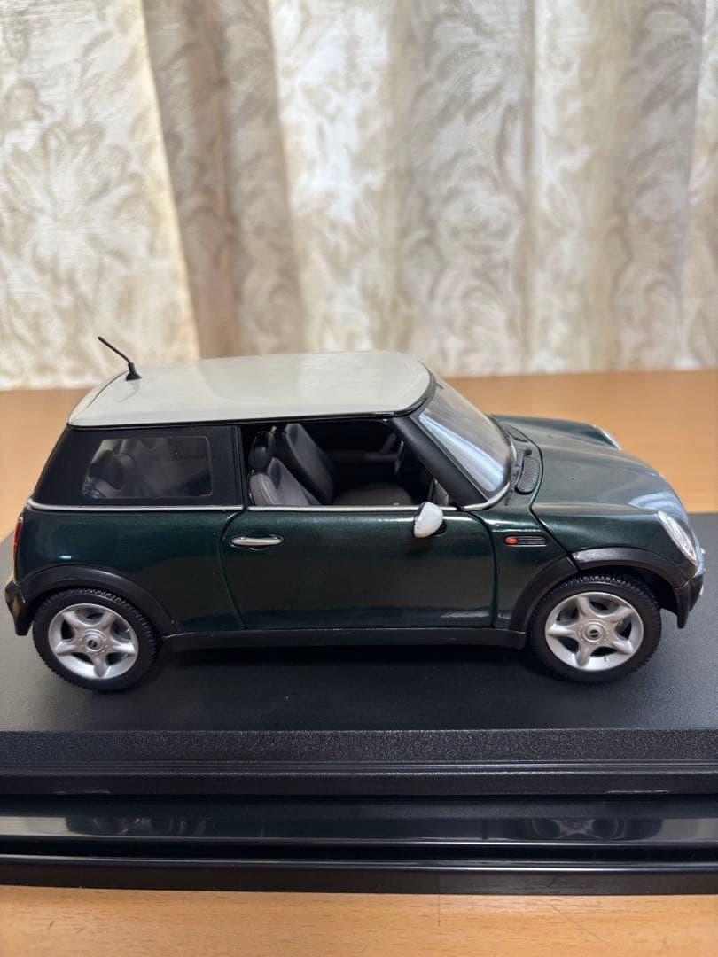 1/18Maisto MINI COOPER 深緑ダークグリーン×白屋根USED