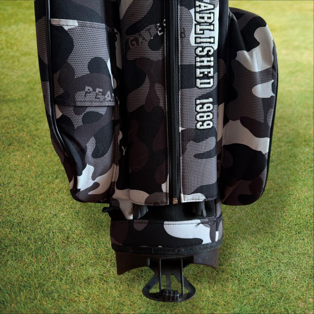 パーリーゲイツ　キャディバッグ　迷彩　カモ柄　ショルダー式　スタンド式　軽量
