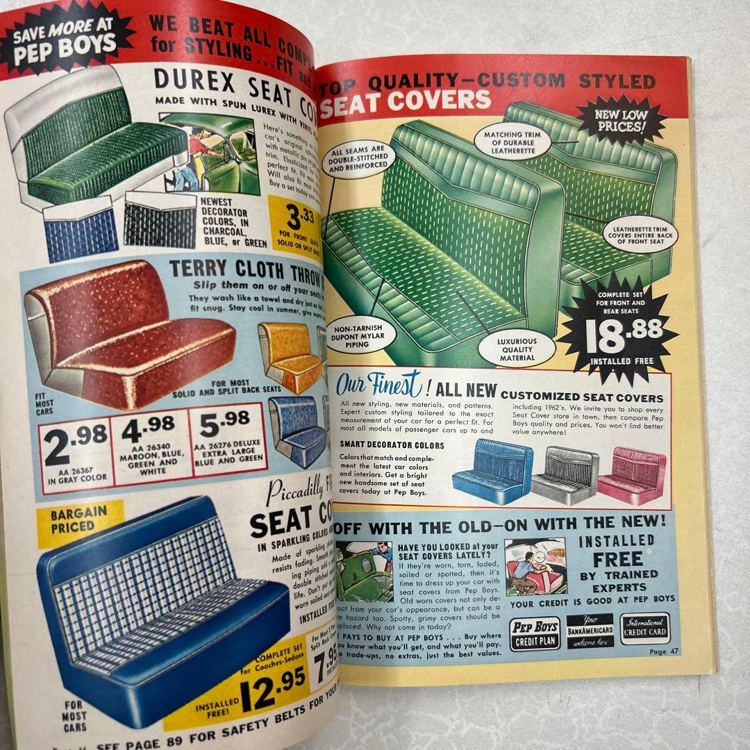 1962 年ビンテージPep Boys カタログ１冊