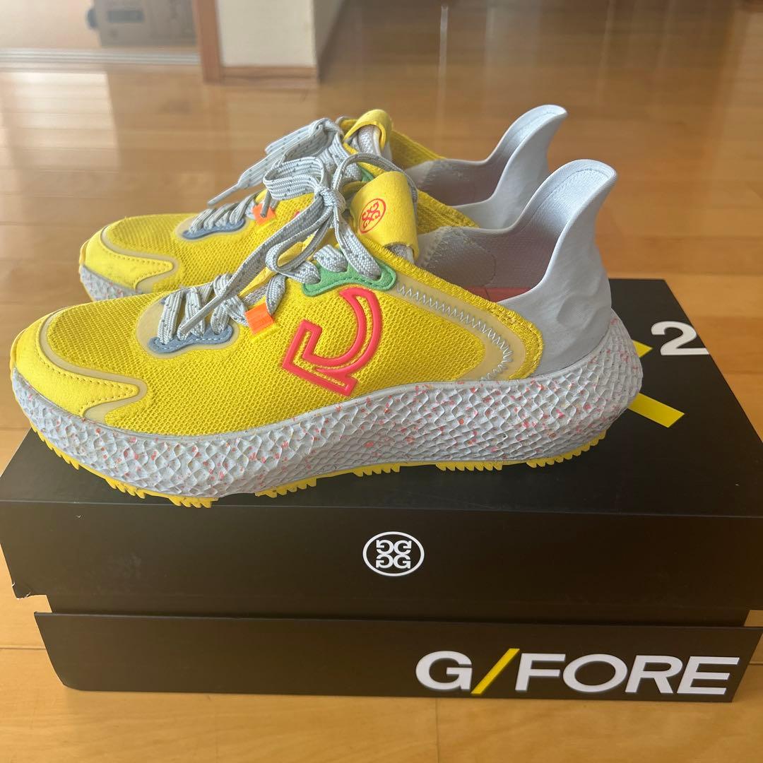 G/FORE イエロー グレー スニーカー