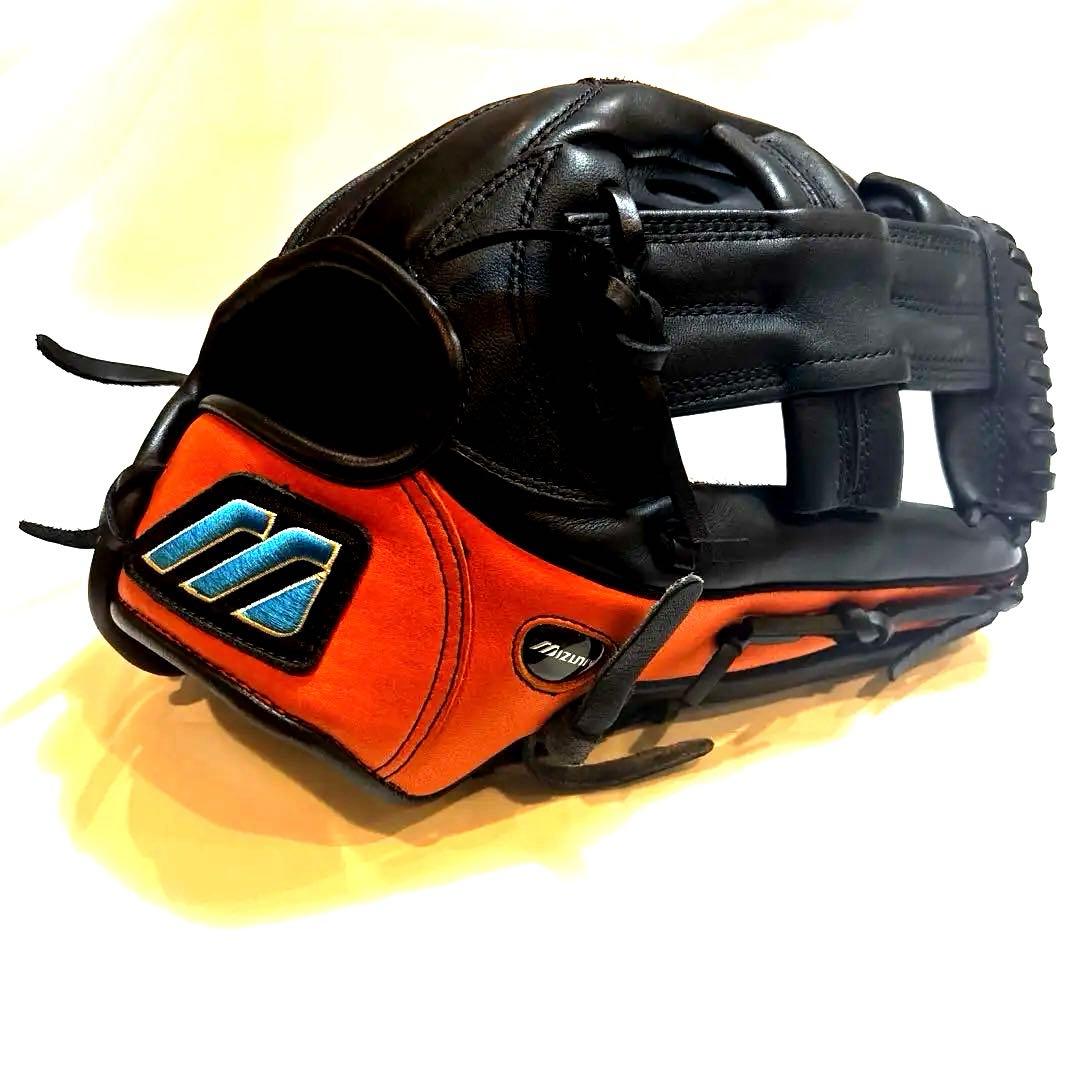 三足の蛙　USAモデル　ミズノ 軟式グローブ　ビューリーグ ビッグM 青