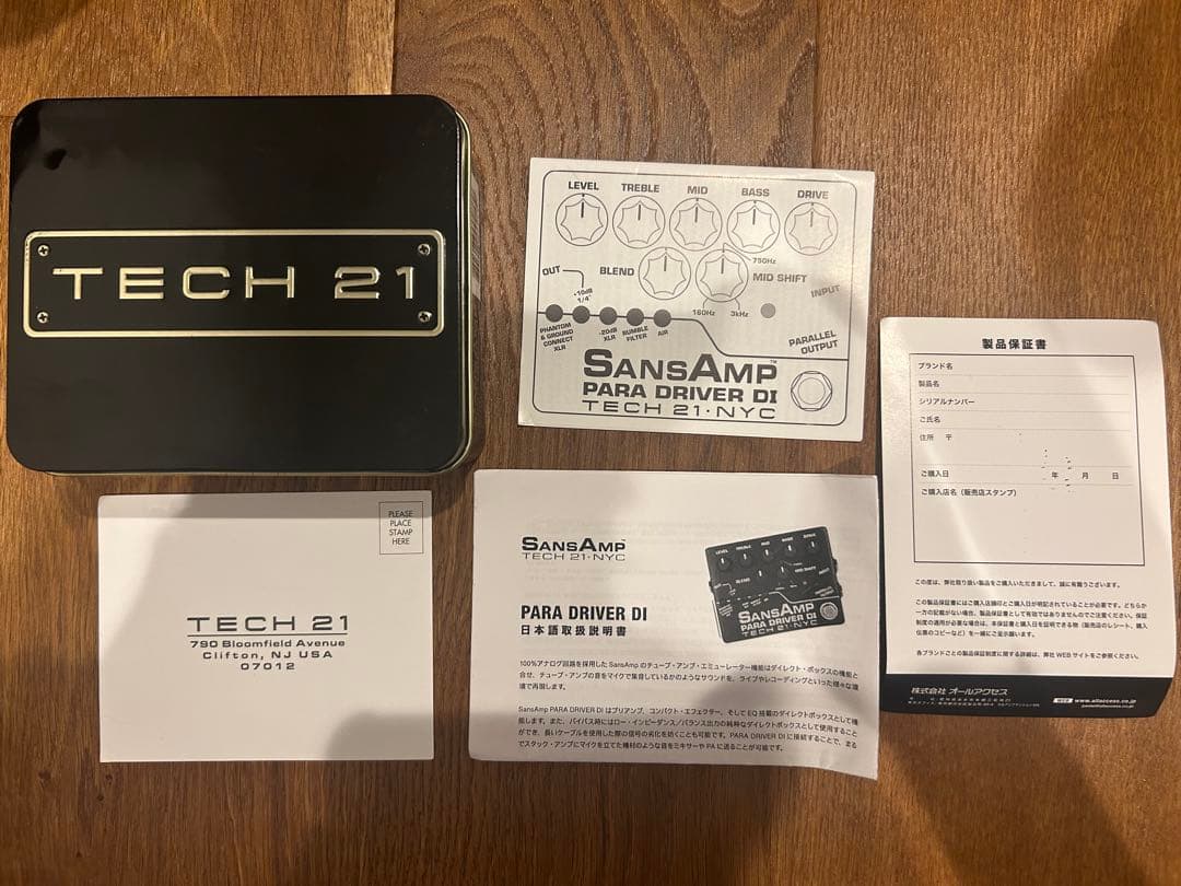 ギター Tech 21 SansAmp Para D DI