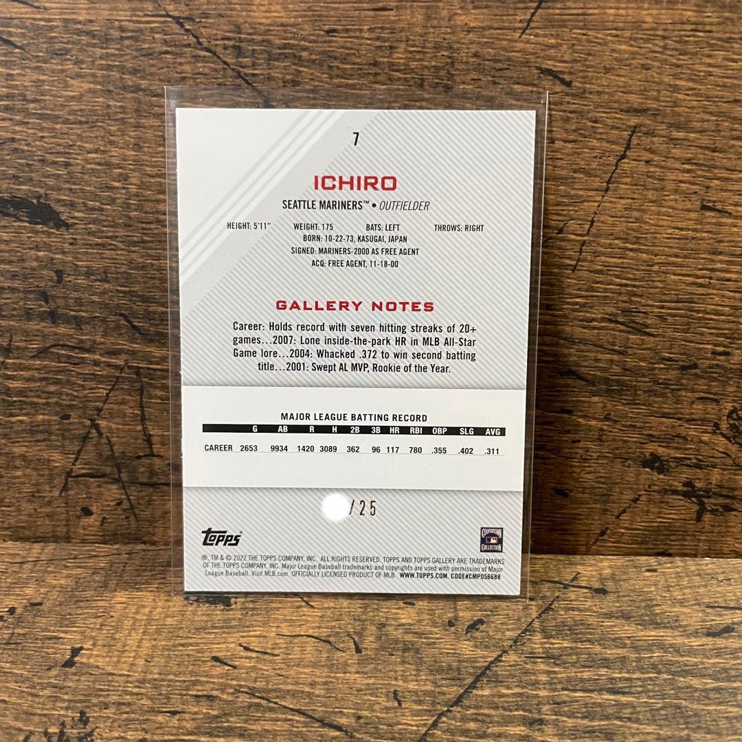 イチロー 世界25枚限定 オレンジパラレル トップスギャラリー