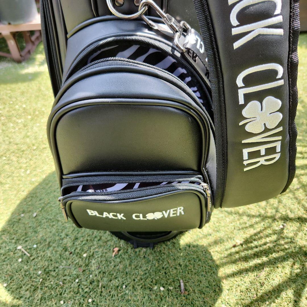 ゴルフキャディバッグ ブラック　BLACK CLOVER