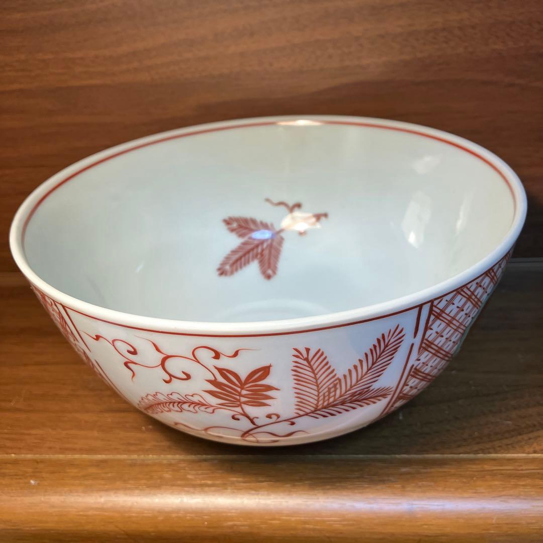 【伊東陶山 作】京焼 赤絵 菓子器 共箱付き