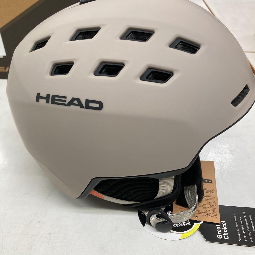新品未使用　HEAD スキー用ヘルメット ベージュ　MH-03