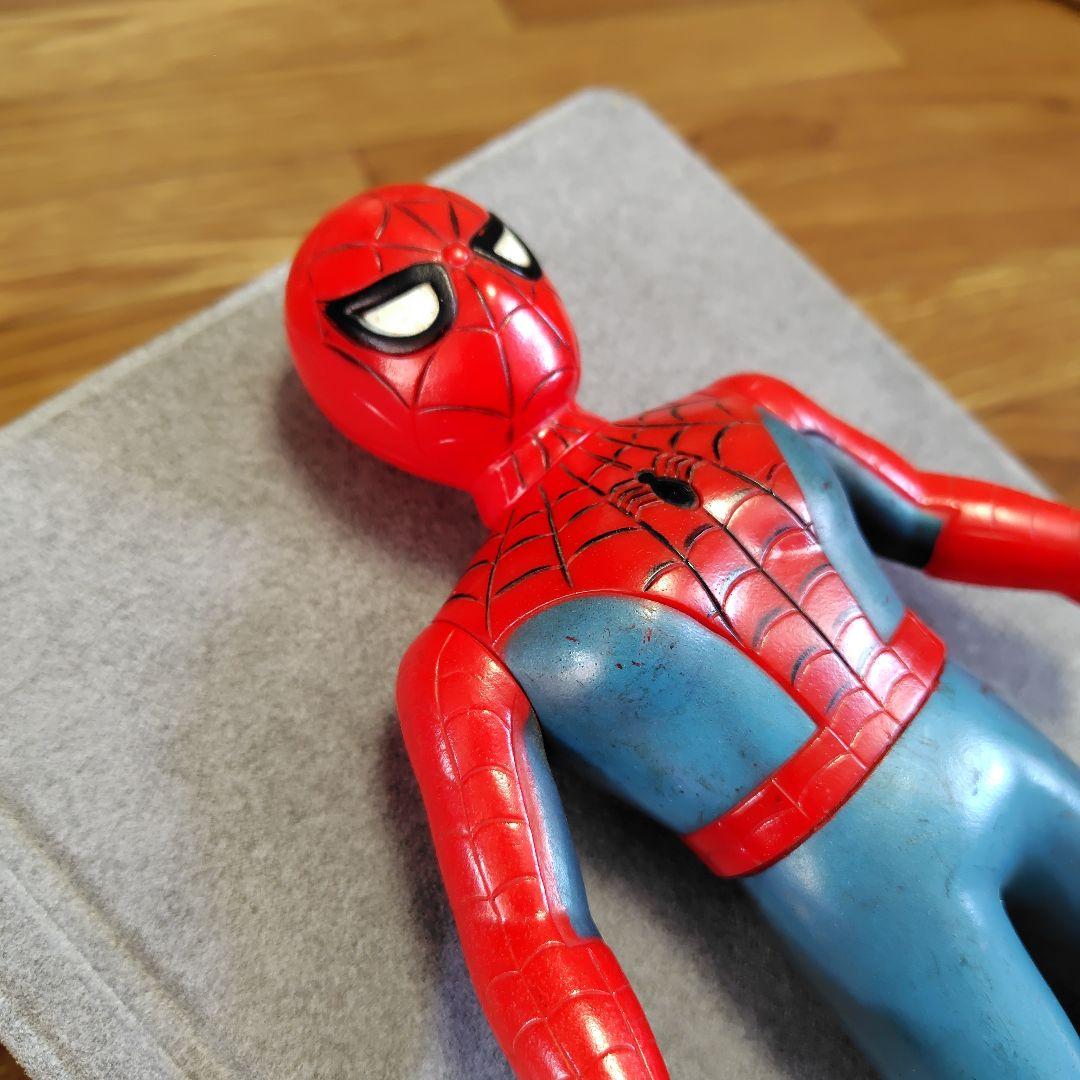【レア品・当時物】スパイダーマン　ソフビ　1978年　東映