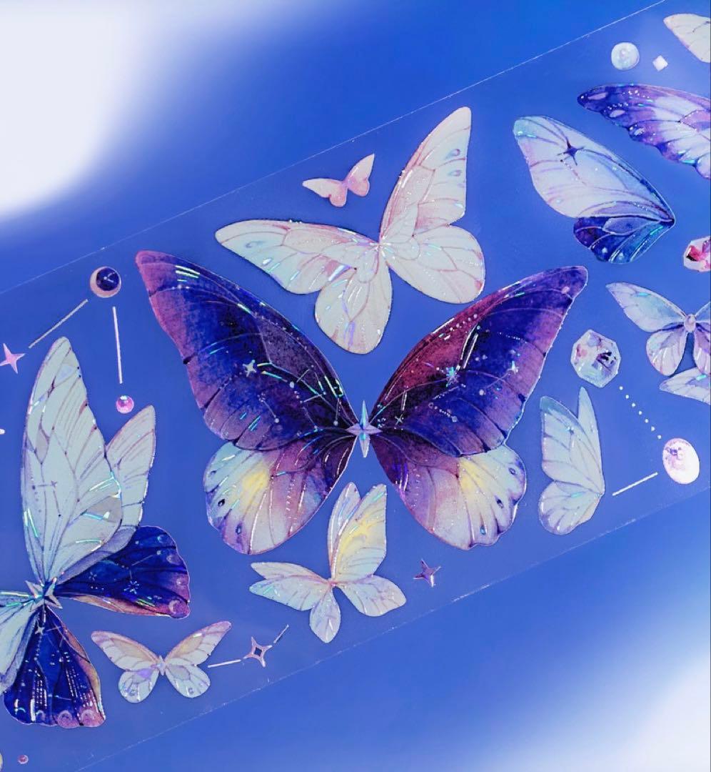 海外マスキングテープ巻売り 蝶衣 装飾マスキングテープ人物マステ