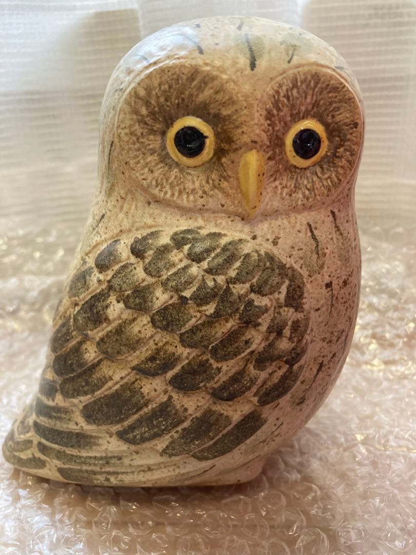 リサラーソン　入手困難　梟　フクロウ　陶器　直筆サイン　フル