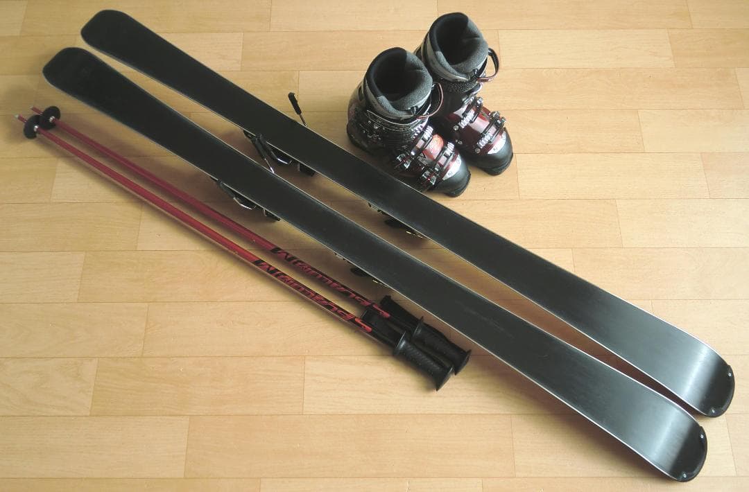 ■■送料無料■SWALLOW■メンズスキーセット■板153靴25.5■メンテ付■