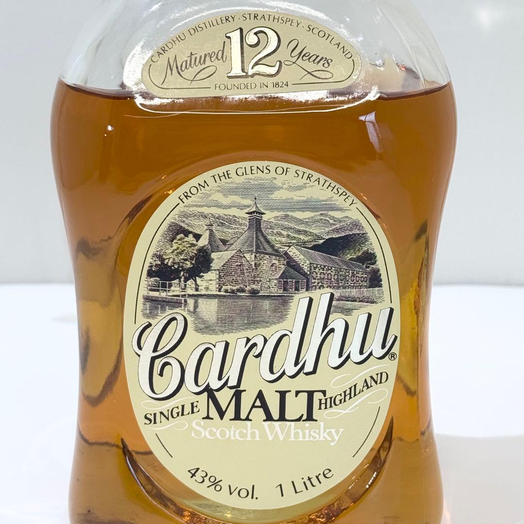 希少 Cardhu カーデュ ウイスキー 12年 43% 1L オールドボトル