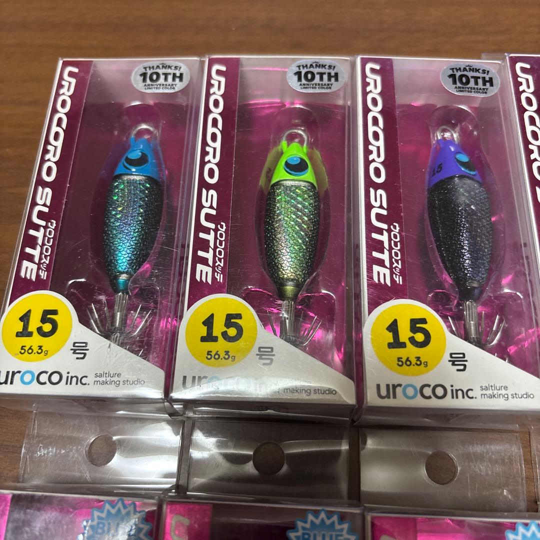 ウロコ ウロコロスッテ 15号5個　20号 5個　10個セット　イカメタル