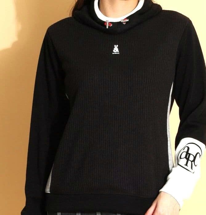 【アルチビオ】ニット プルオーバー セーター 裏地付き ハイネックフード 秋冬M