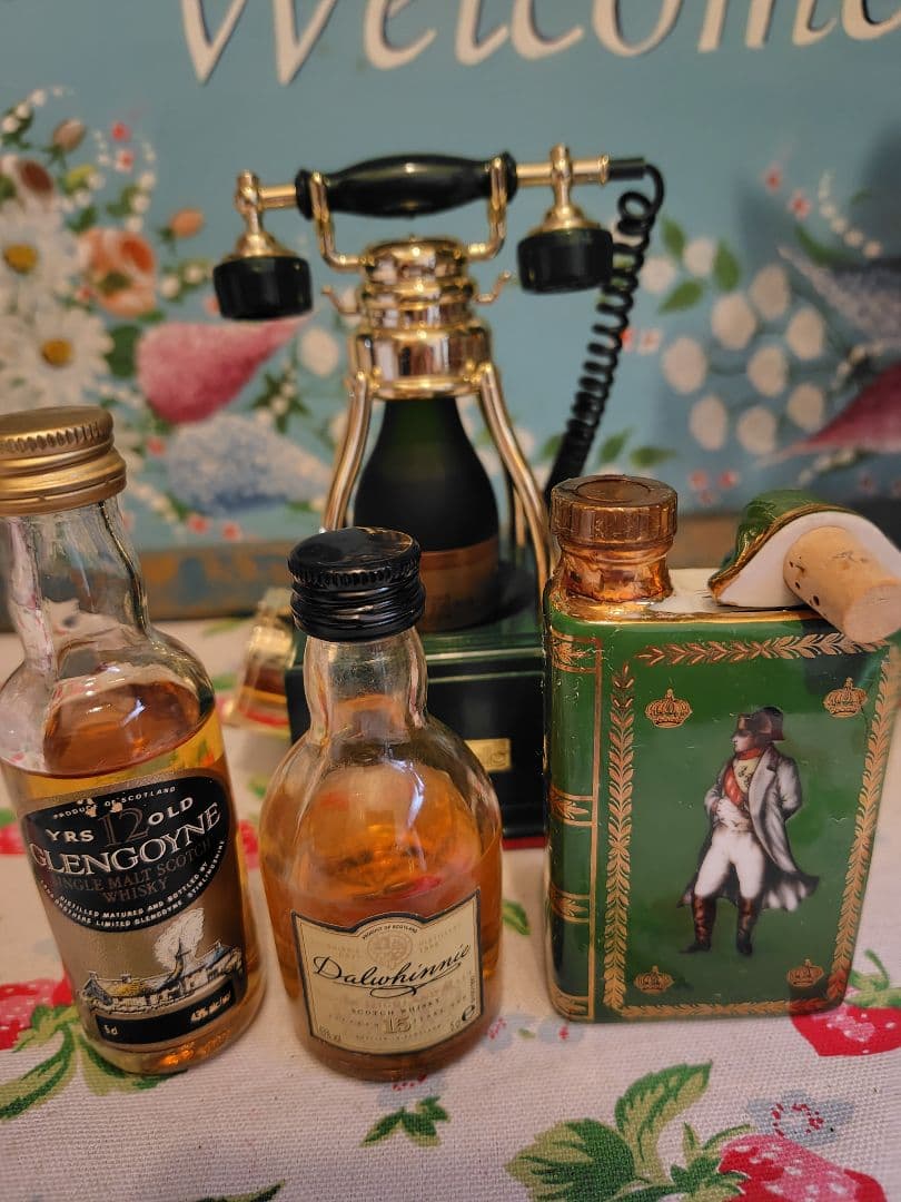 ドービル　ベル電話器　ミニチュアボトル　グレンゴイン ダルウィニー ナポレオン