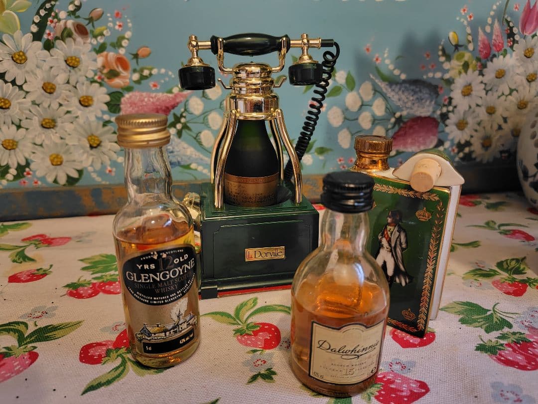 ドービル　ベル電話器　ミニチュアボトル　グレンゴイン ダルウィニー ナポレオン