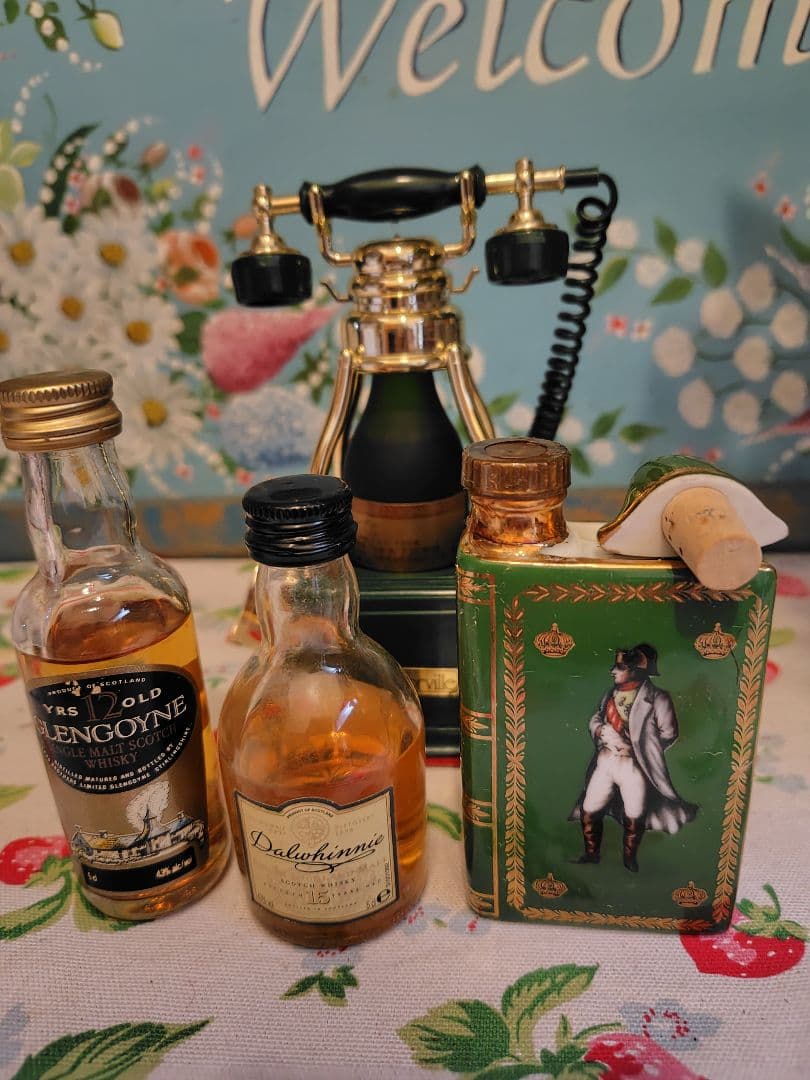 ドービル　ベル電話器　ミニチュアボトル　グレンゴイン ダルウィニー ナポレオン