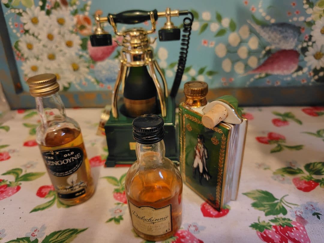 ドービル　ベル電話器　ミニチュアボトル　グレンゴイン ダルウィニー ナポレオン