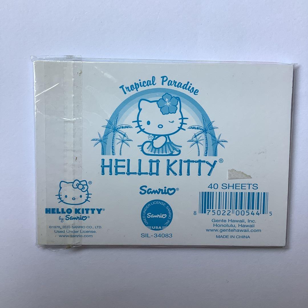 キティ　メモ帳　ハワイ