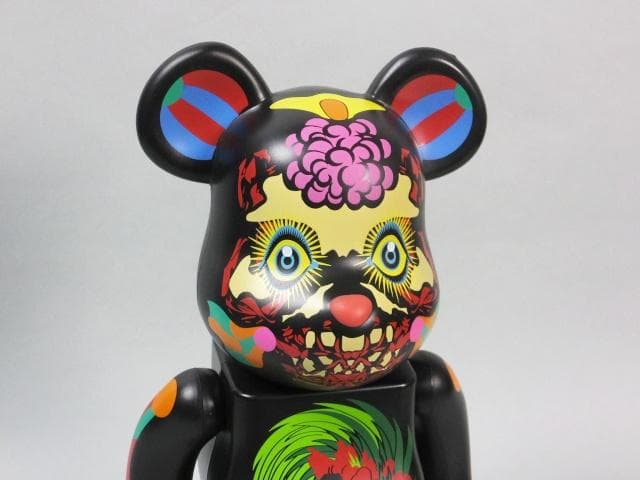 現代美術 田名網敬一『100% & 400%MEDICOM TOY黒』0127C