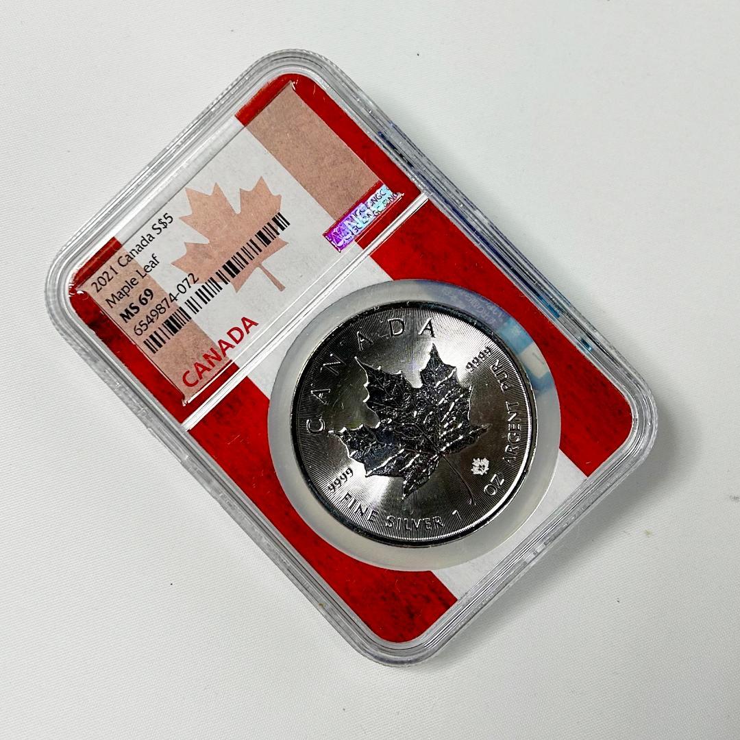 2021年 カナダ　メープルリーフNGC MS69 6549874-072