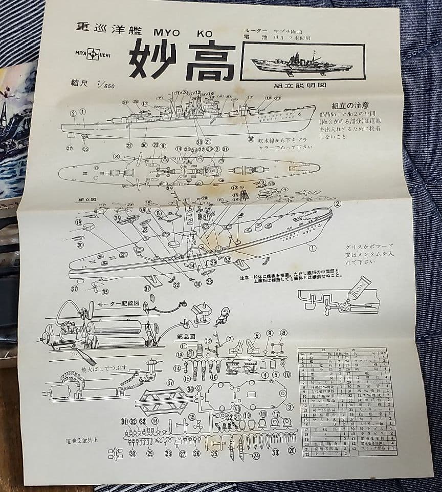 宮内製作所  1/650  重巡洋艦  妙高