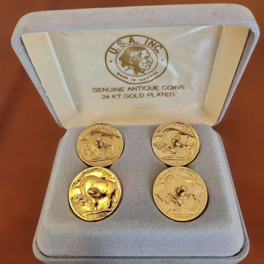 USA 24K金メッキ バッファロー 4枚セット