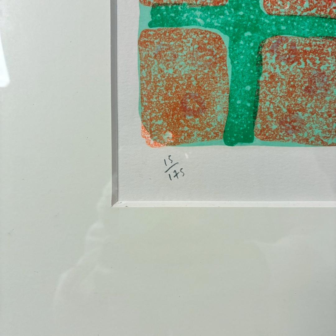 美品 ポール・アイズピリ「テーブルの花と果物」リトグラフ 直筆サイン入 パリ画壇