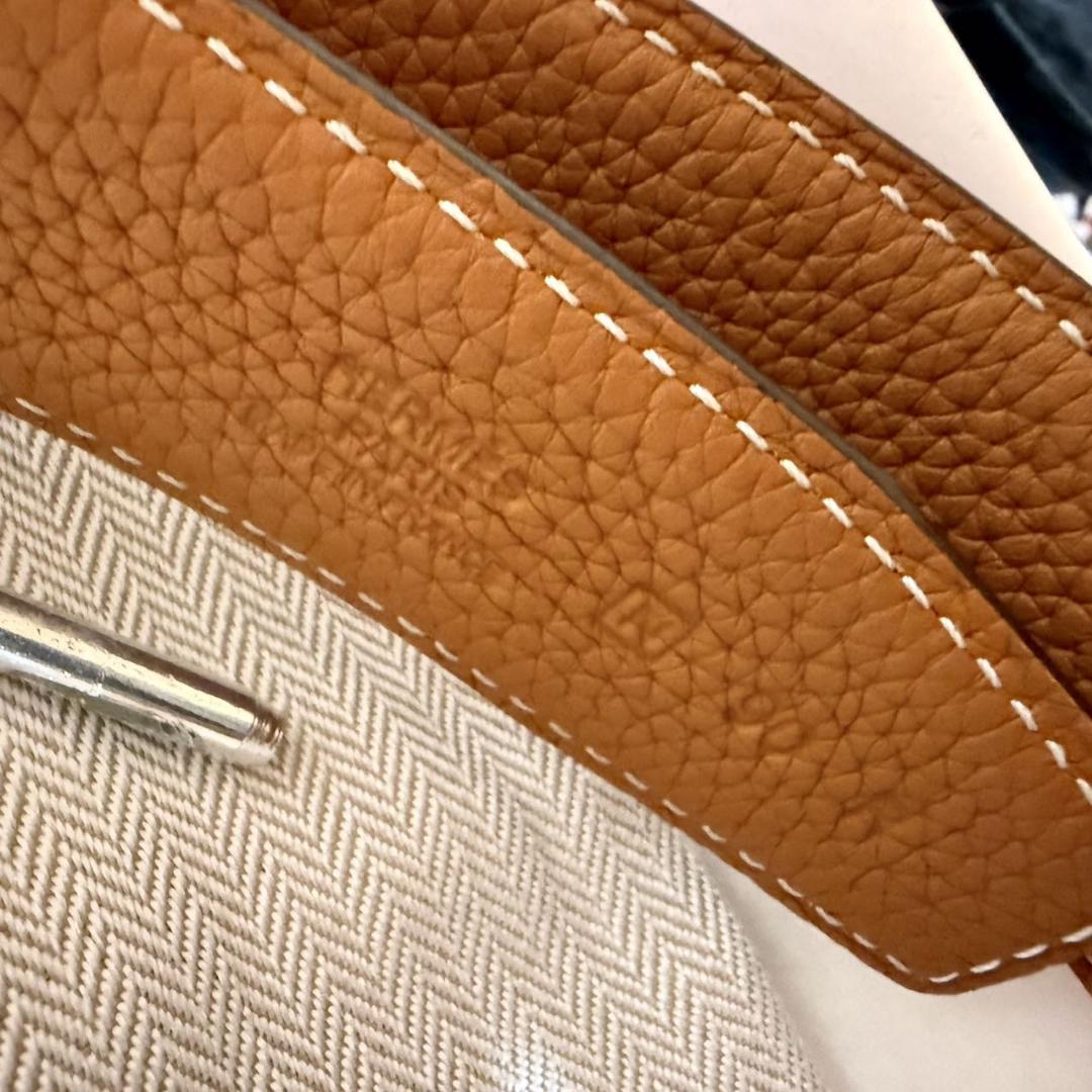 エルメス ファランドール ベルト105cm32mmブラック × ゴールドブラウン