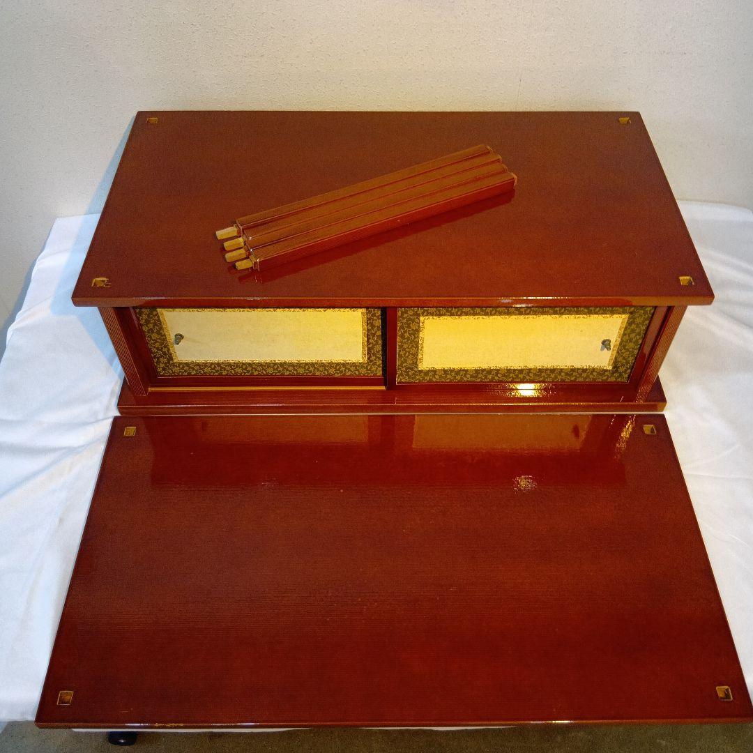 茶道具　紹鴎棚　春慶塗