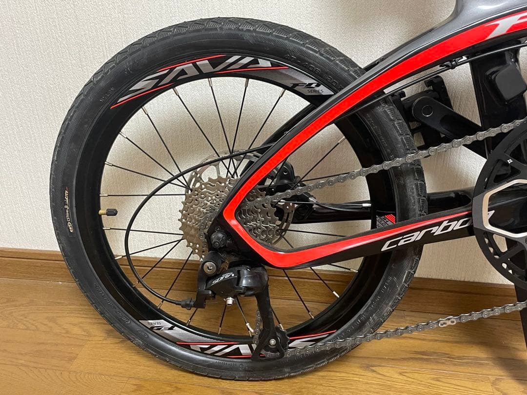 折りたたみカーボン製自転車 SAVA Z1 油圧ディスクブレーキ 写真変更有り