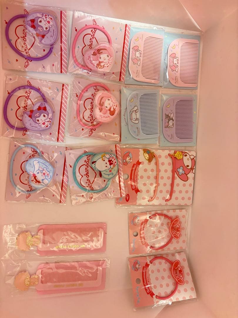 サンリオ　ヘアクリップ　マイメロ マイメロディ　シナモロール　クロミ ピアノ