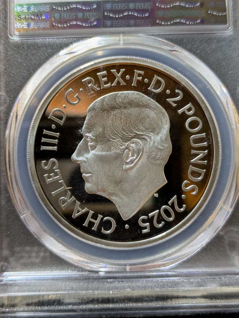 【国内入手困難！】最高鑑定PF70　英国王立造幣局ジョン・レノン　カラー銀貨