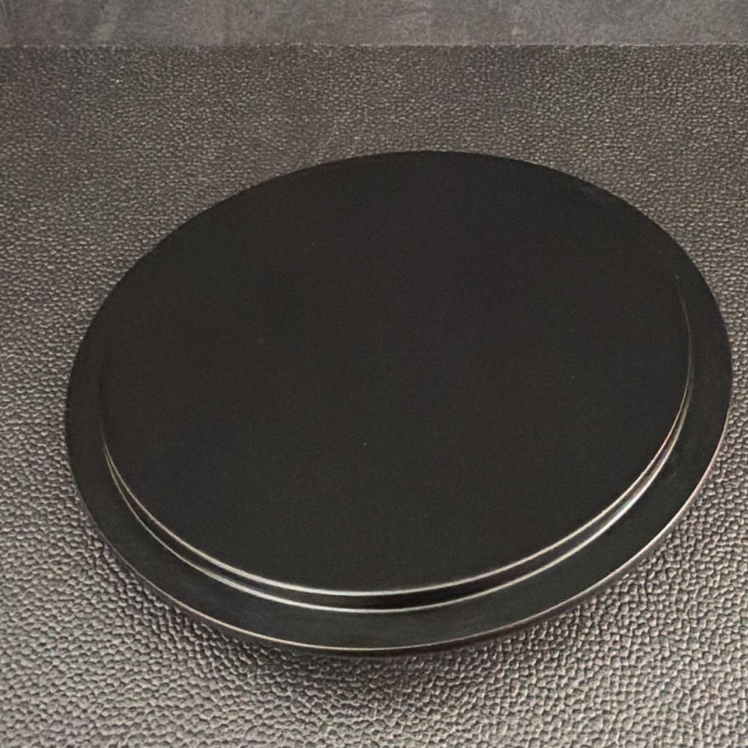 【美品】　江戸切子ガラス　瑠璃色 水指 / 茶道具 ふた、共箱付き　水差し