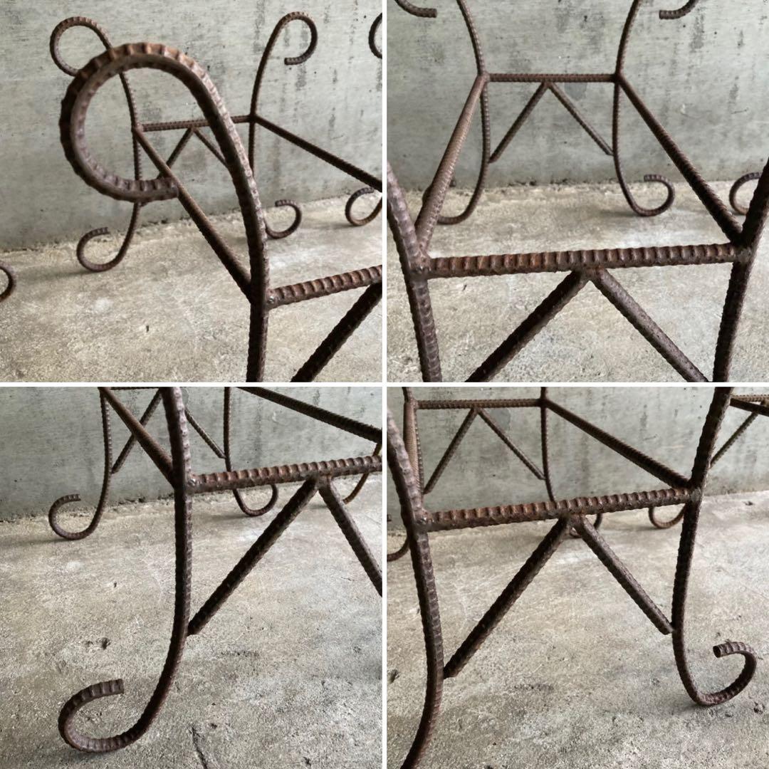 プランター 台 猫脚 鉄筋 アイアン 3点 シャビー インダストリアル レトロ