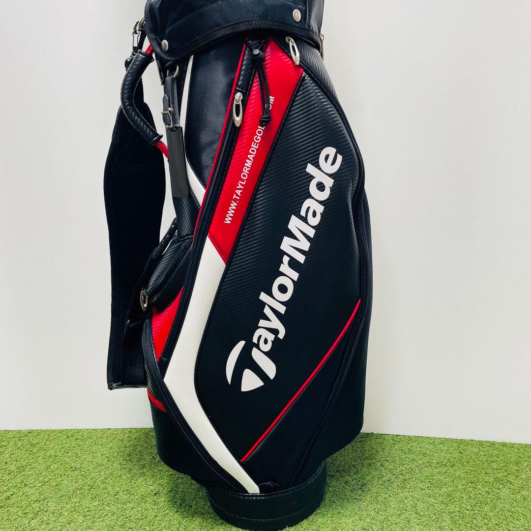 テーラーメイド キャディバッグ ゴルフ 黒 赤 ブラック メンズ