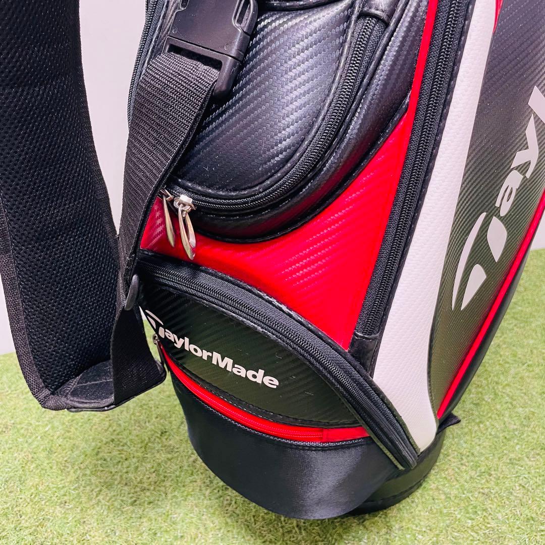 テーラーメイド キャディバッグ ゴルフ 黒 赤 ブラック メンズ