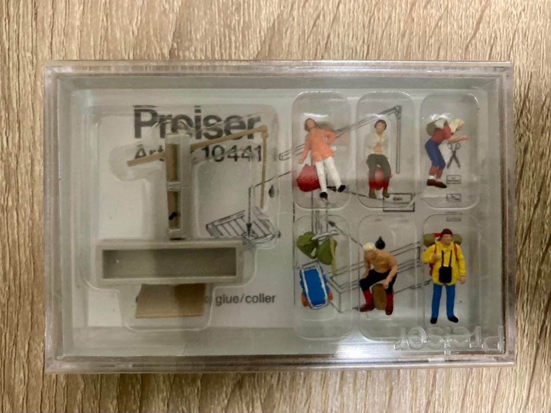 Preiser HO 登山家 山岳ジオラマ用 4点セット 未開封