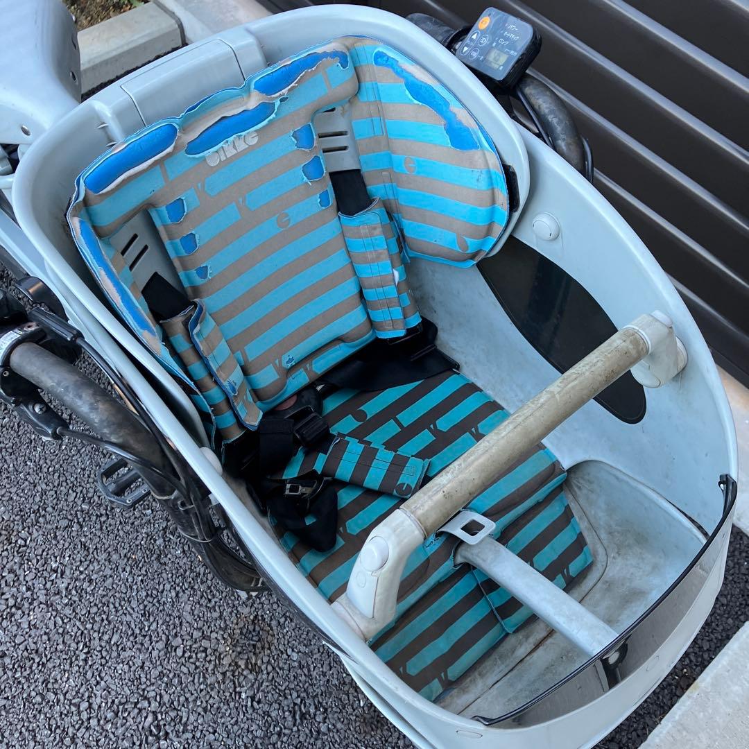 電動アシスト自転車 前後チャイルドシート bikke POLAR eライトブルー