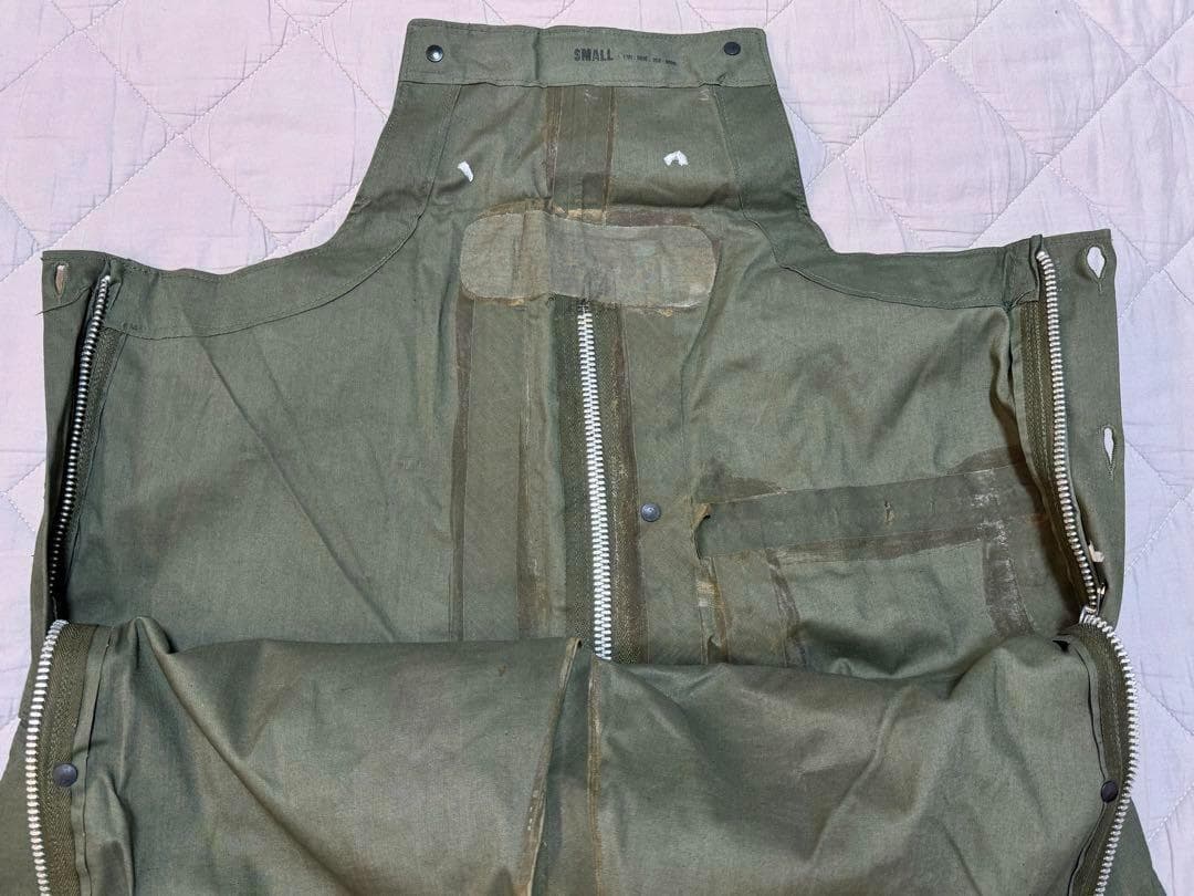 米軍 実物 N-2 デッキ レイン オーバーオール