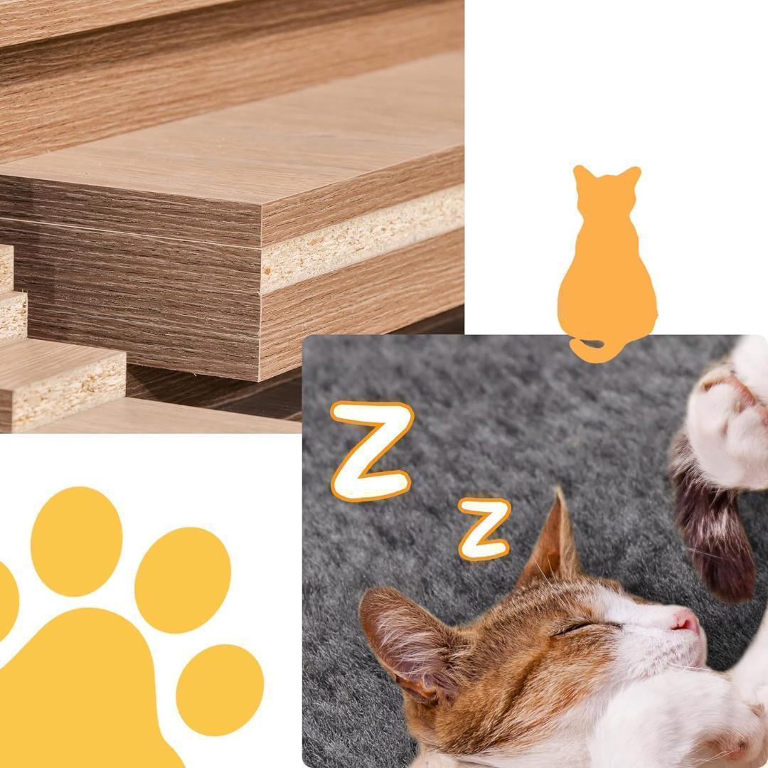 【M2942-88-56】キャットタワー 据え置き　高さ135cm　組み立て簡単