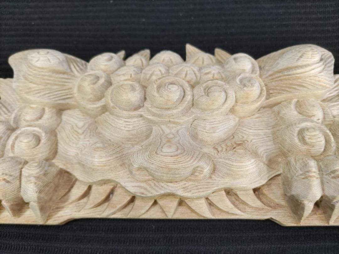 ★☆【獅子噛み】幅30ｃｍ　魔除け！お祭り、山車、神輿　だんぢり彫刻部材
