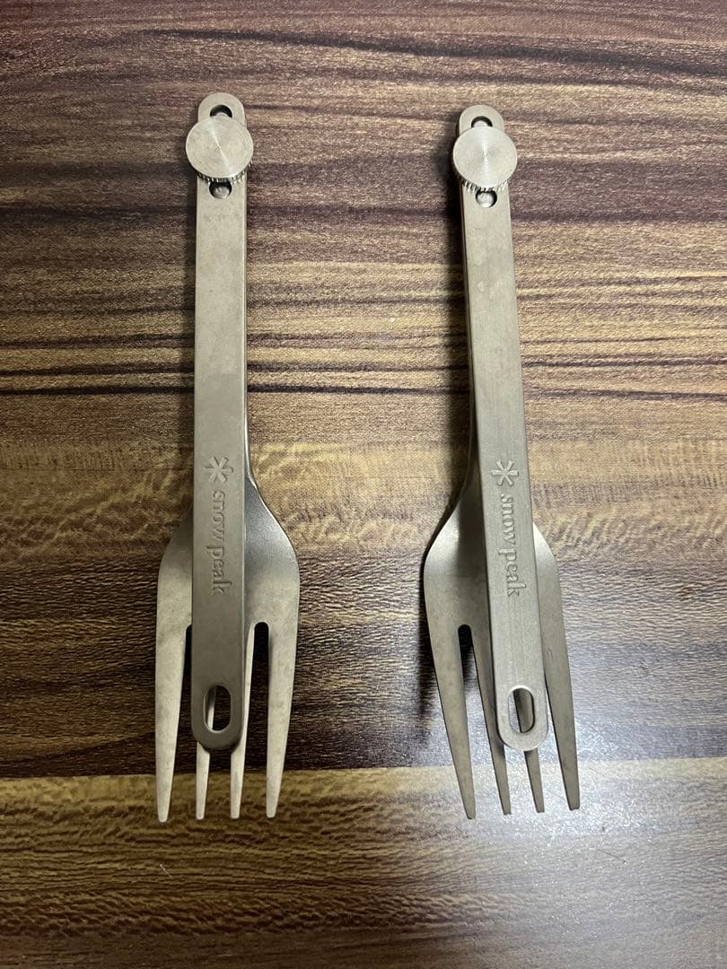 【廃盤】スノーピーク チタンロングフォーク　2本