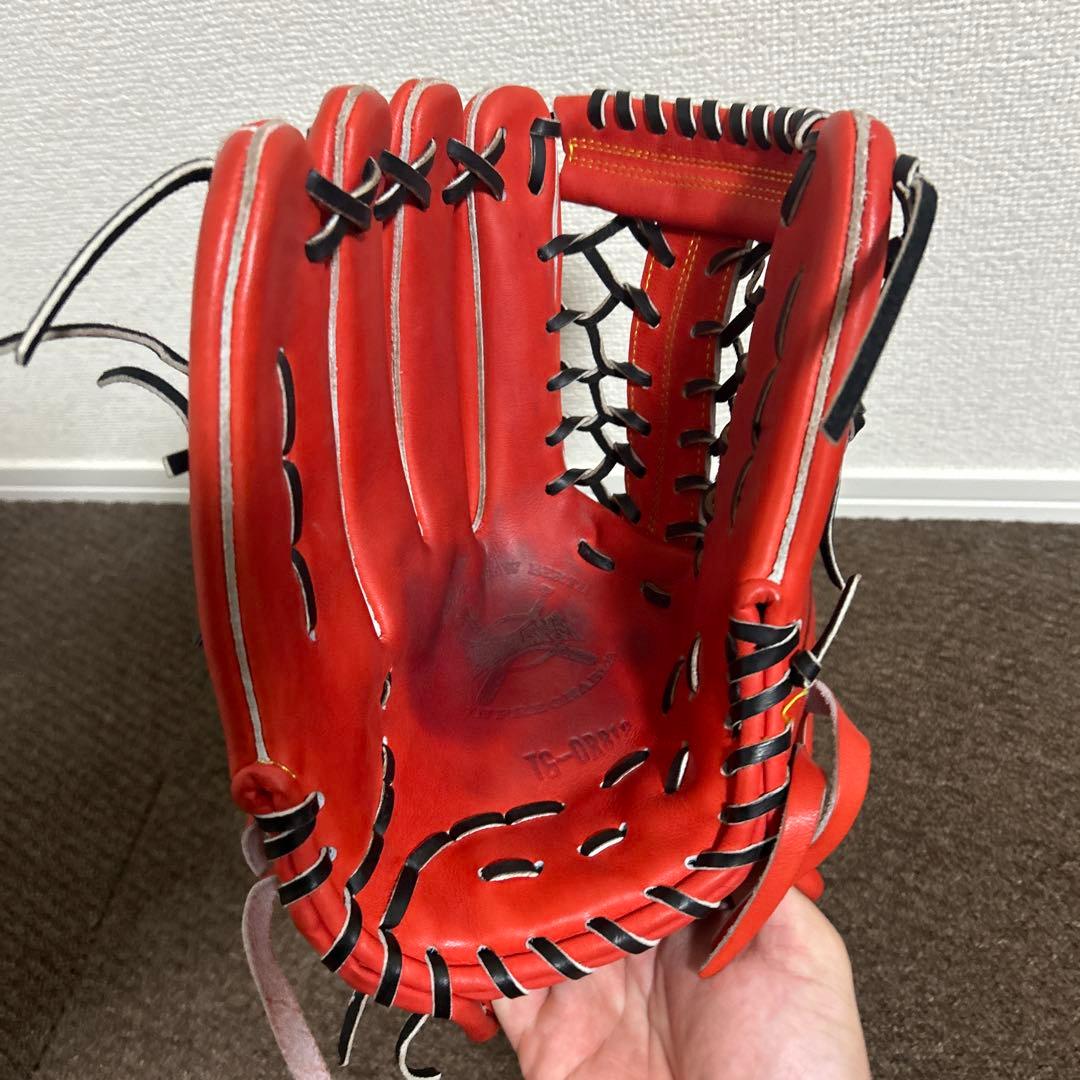 タマザワ 軟式グローブ 赤　値段下げました！