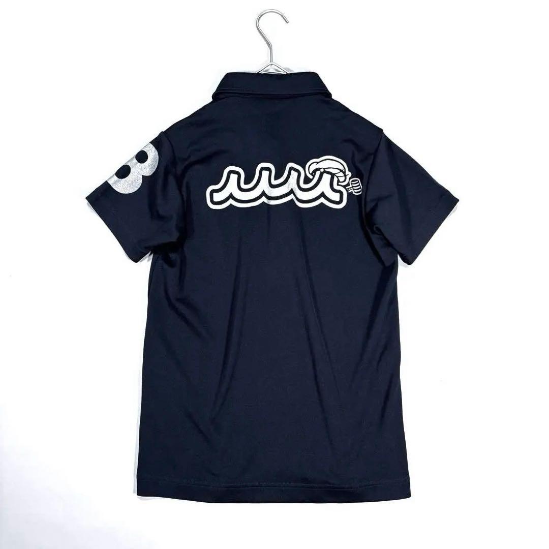 ムータマリンゴルフ　ポパイコラボ　M レディース　半袖ポロシャツ　ネイビー