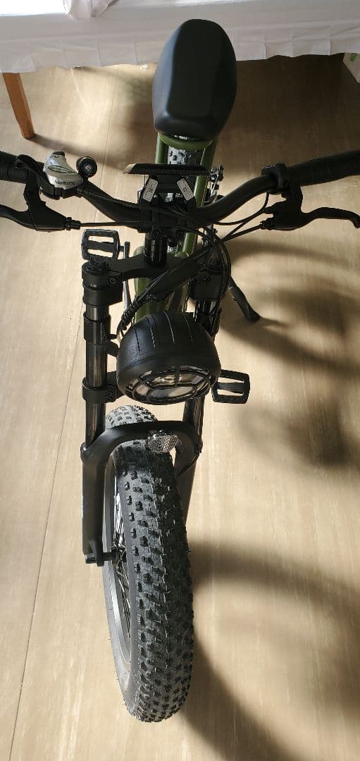 サイクーゴースト緑、電動自転車 走行距離182㎞ 定価198000円