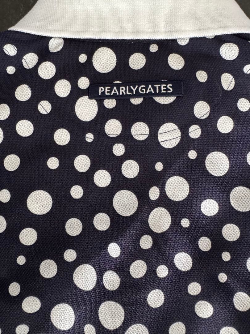 PEARLY GATES 水玉ポロシャツ ネイビー未使用
