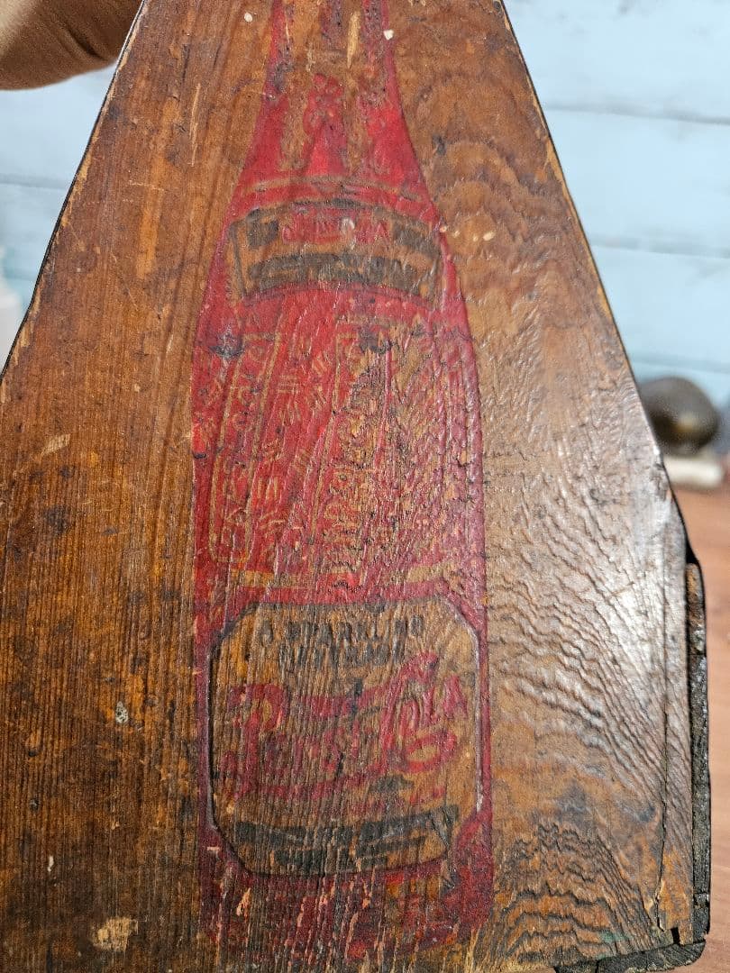 USA Vintage Pepsi-Cola 古い木箱 40s ボトルキャリー