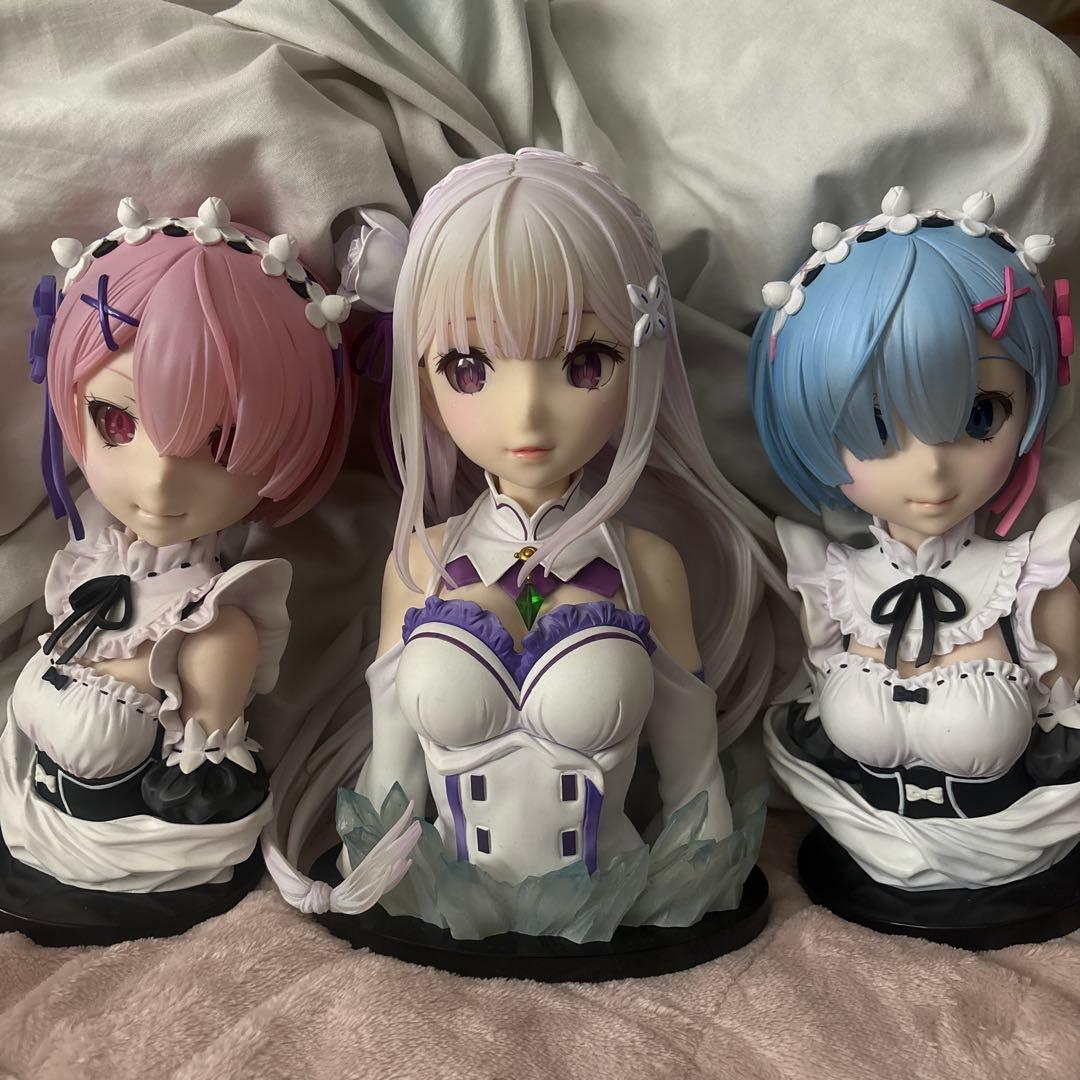 リゼロ ラム　レム　エミリア　アートスケールフィギュア