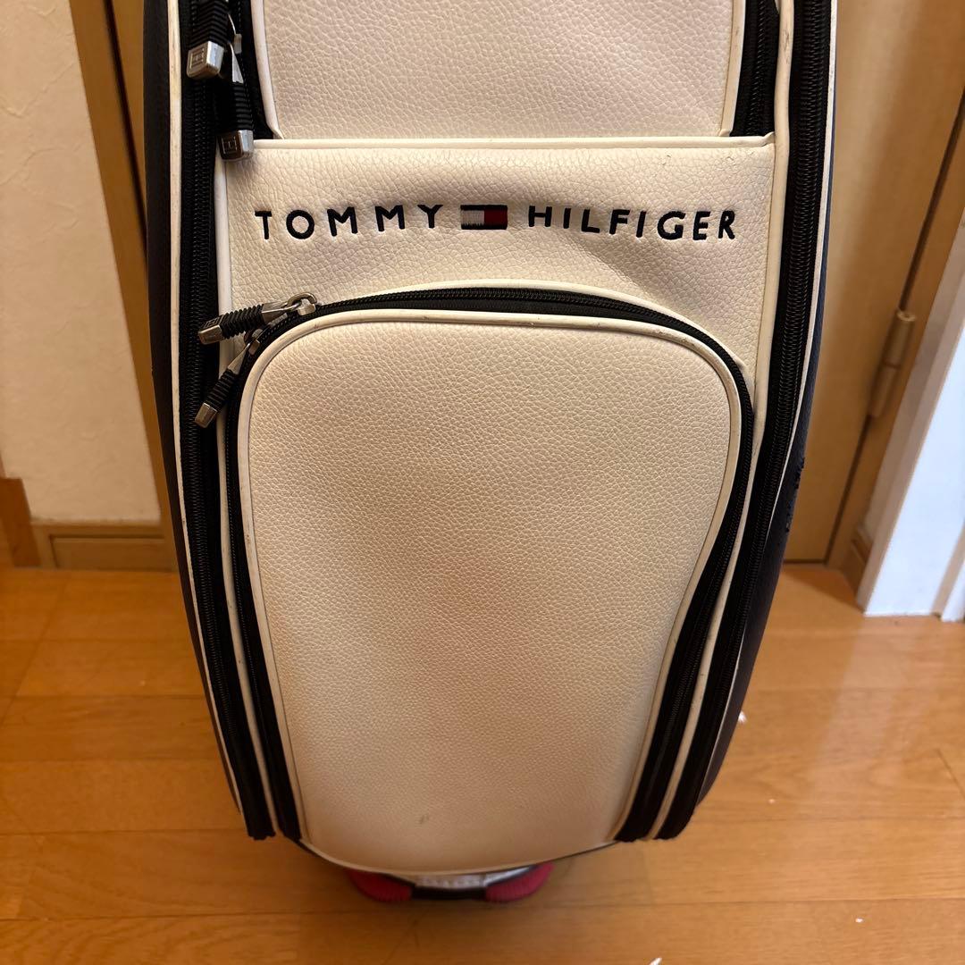   キャディバッグ ホワイト/レッド　オマケ付